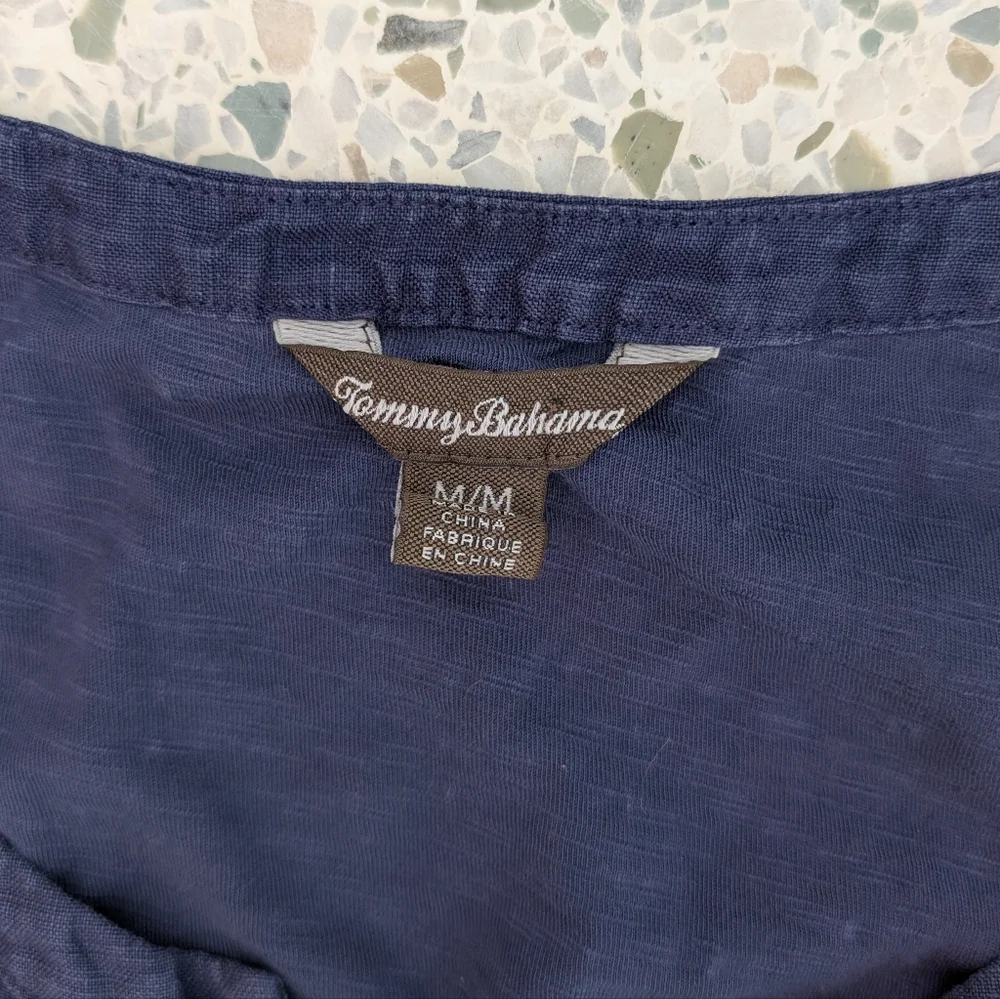 Tommy Bahama Navy Cotton Dress - Picture 4 of 7